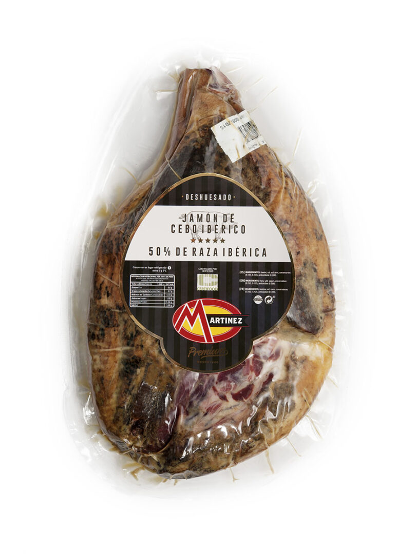 Centro Jamón Cebo Ibérico 50 Raza Ibérica CV Martínez Premium