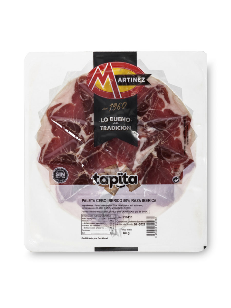 Tapita - Paleta de Cebo Ibérico 50% Raza Ibérica