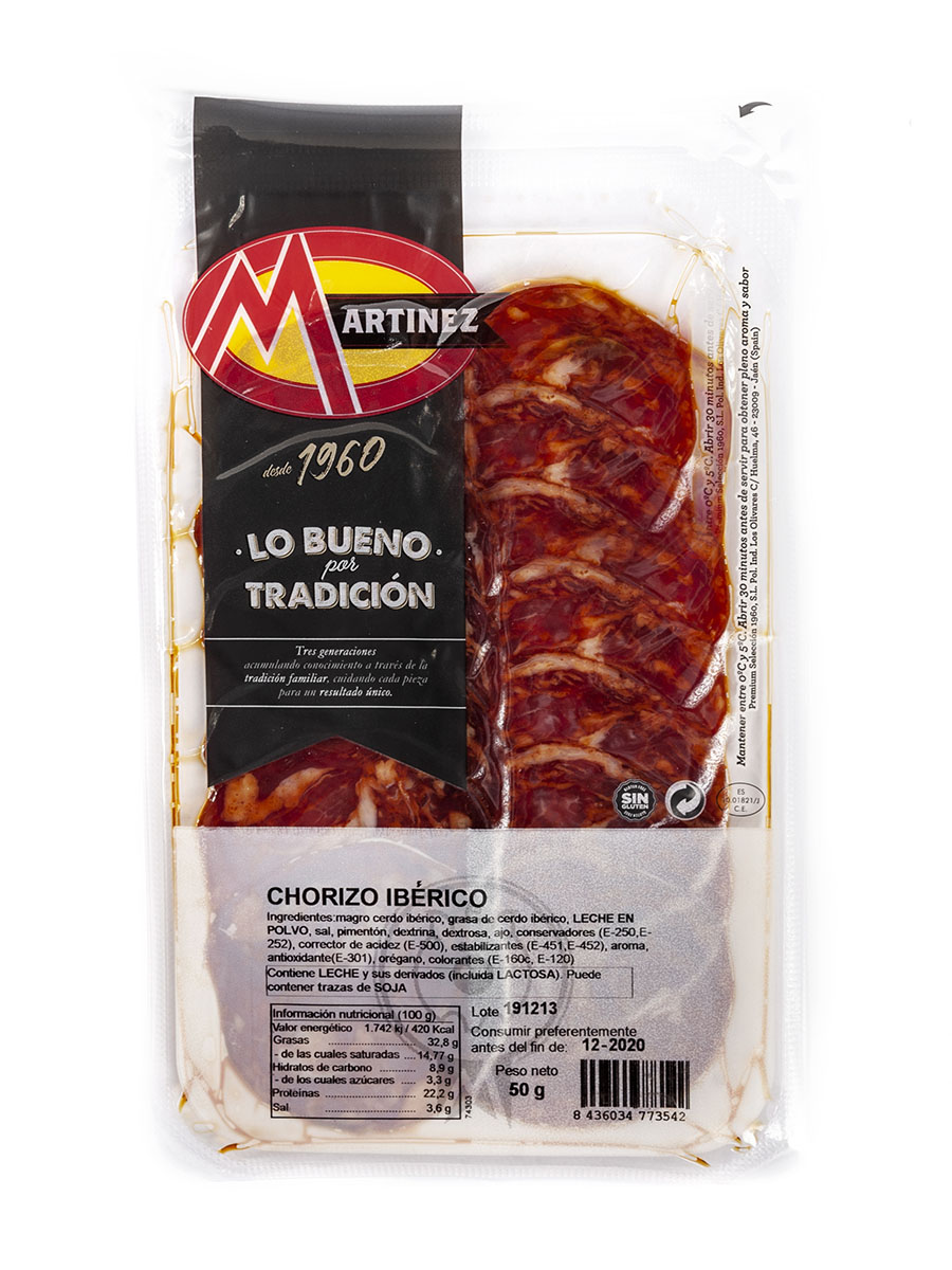 Chorizo Ibérico Loncheado Flex. 40 Gr