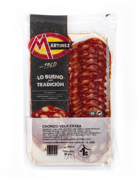 Chorizo Vela Extra Loncheado Flex. 60 G